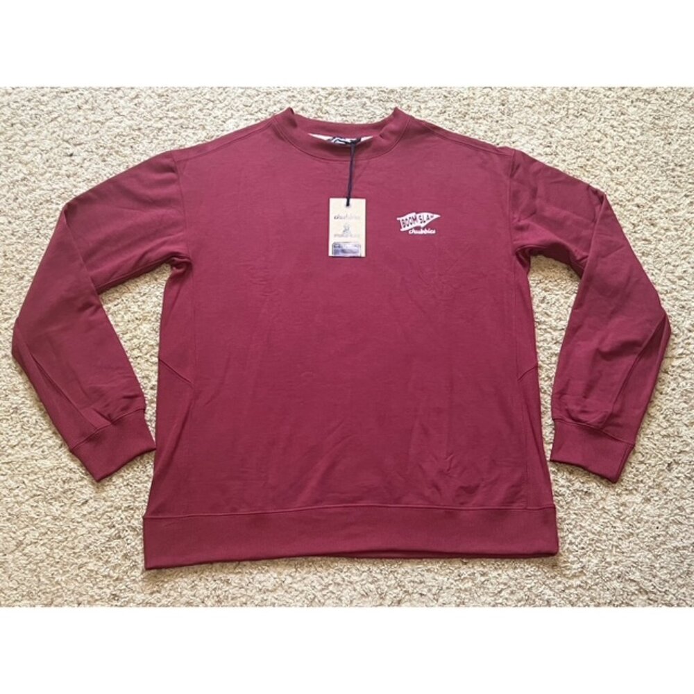 Chubbies Men Red Whimsy Soft Terry Crewneck Sweatshirt Size Large Brand New Tags